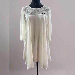 H&M Cream Asymmetrical Dress